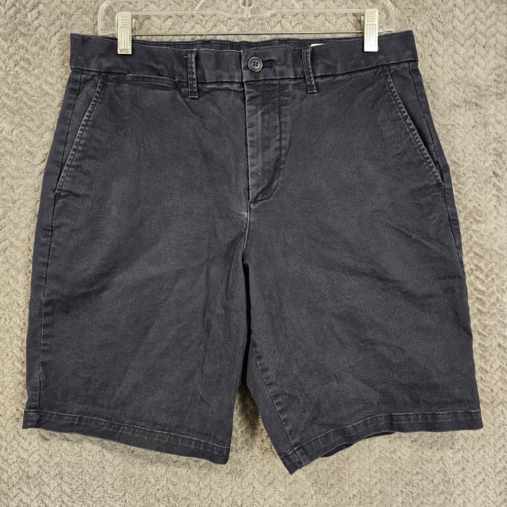 Gap Khakis Mens Navy Blue 10 Inch Inseam Chino Shorts Size 31